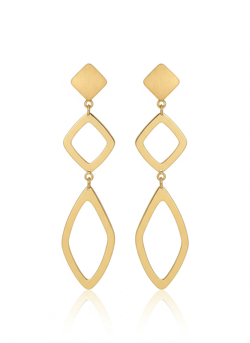 18K Gold Earring