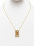 18K Gold S Initial Pendant Necklace for Women.