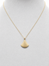 18K Gold Minimalist Teardrop Necklace.