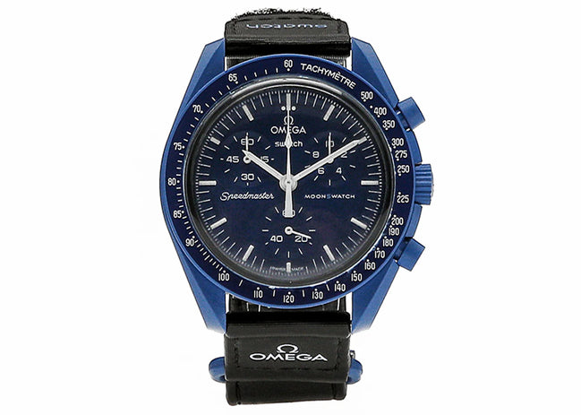 Swatch x Omega Bioceramic Moonswatch Mission to Neptune.