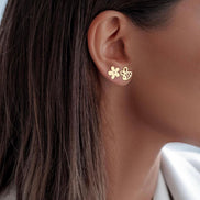 18K Gold Bee Earring - navidjewellery