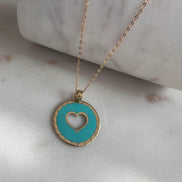 18k Gold Necklace Heart - navidjewellery