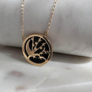 18k Gold Necklace Moon & Star - navidjewellery