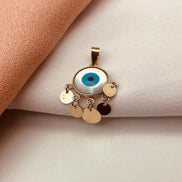 18K Gold Pendent Evil-Eye - navidjewellery