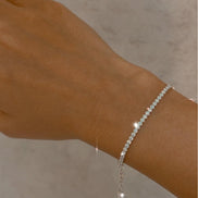 18k Gold Tennis Bracelet - navidjewellery