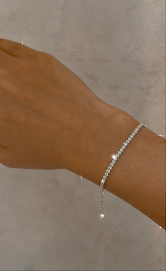 18k Gold Tennis Bracelet - navidjewellery