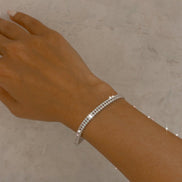 18K Gold Tennis Bracelet - navidjewellery