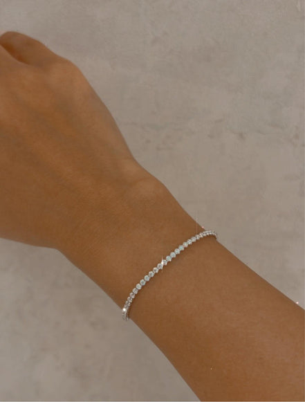 18k Gold Tennis Bracelet - navidjewellery