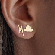 18K Gold THUNDER Earring - navidjewellery