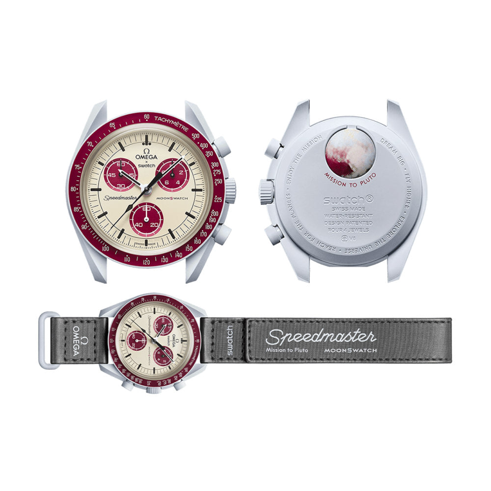 Swatch x Omega Bio ceramic Moon swatch Mission to Pluto.