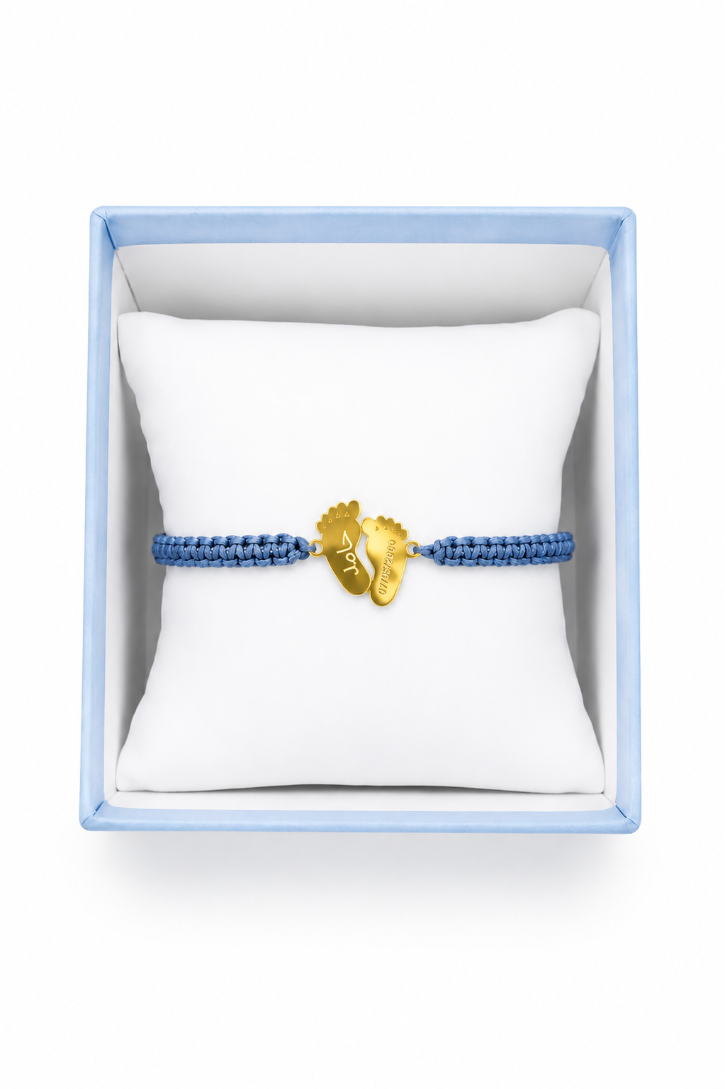 18K Gold Baby Feet Bracelet for kids.
