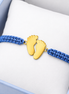18K Gold Baby Feet Bracelet for kids.
