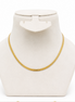 18K Gold Greek Chain Necklace for Women.