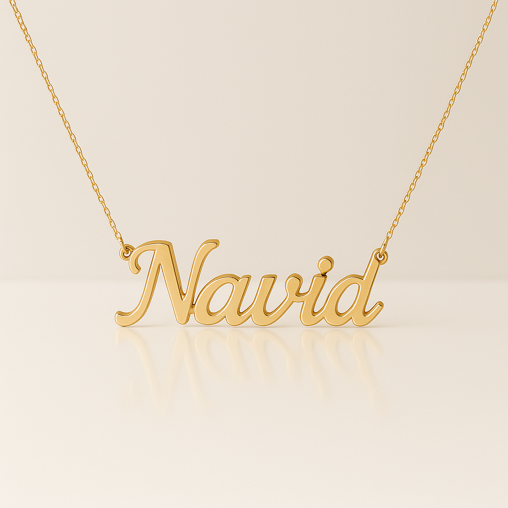 18K Gold Name Necklace