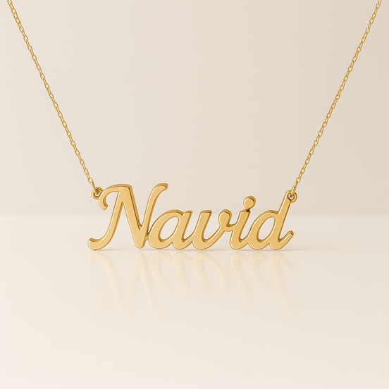 18K Gold Name Necklace