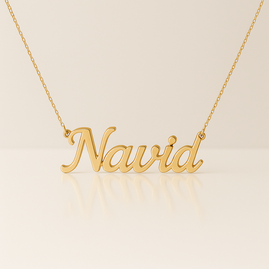 18K Gold Name Necklace
