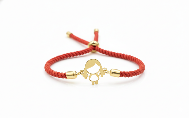 18k Gold Thread Children Bracelet