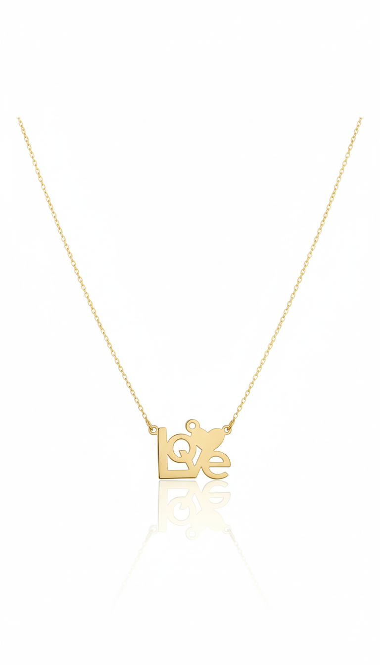 18K Gold Love Necklace