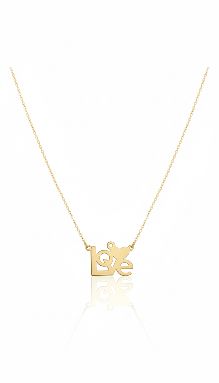 18K Gold Love Necklace