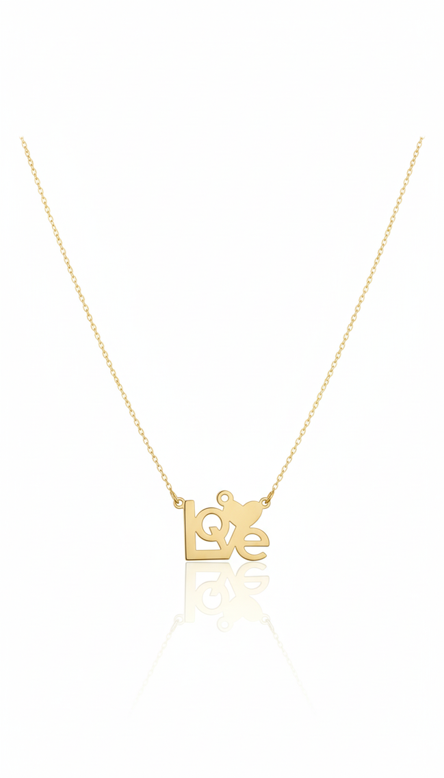 18K Gold Love Necklace