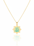 18K Gold Enamel Necklace