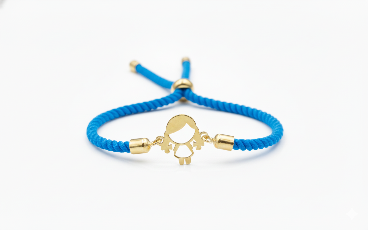 18k Gold Thread Children Bracelet