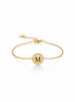 18K Gold Children initial Bracelet