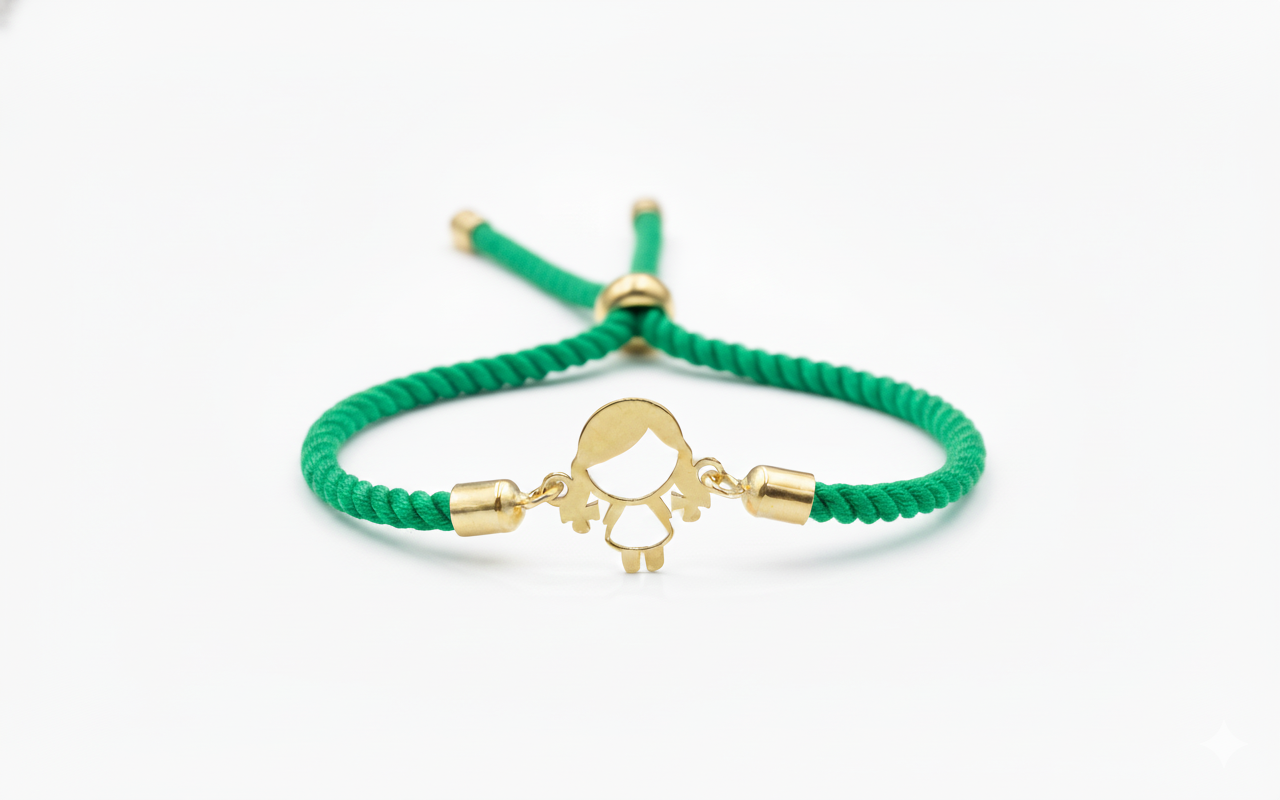 18k Gold Thread Children Bracelet