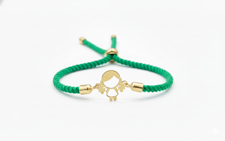 18k Gold Thread Children Bracelet