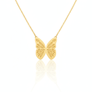 18k Gold Butterfly Necklace