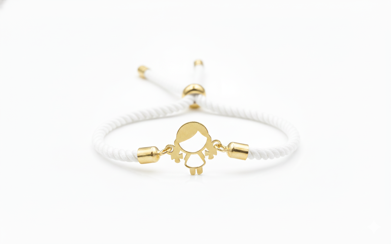 18k Gold Thread Children Bracelet