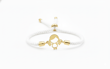 18k Gold Thread Children Bracelet