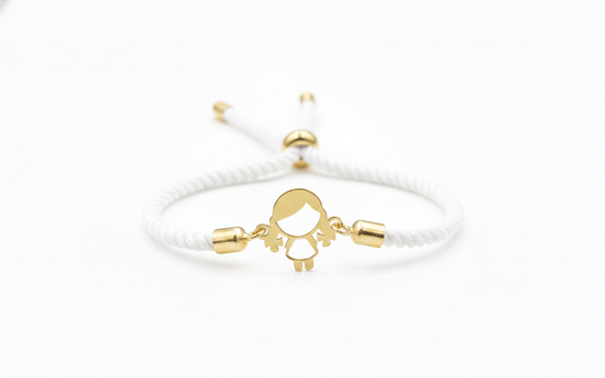 18k Gold Thread Children Bracelet