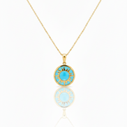 18k Gold Glass Necklace