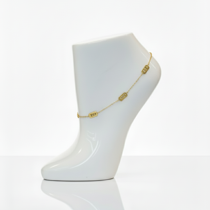 18K Gold Anklet