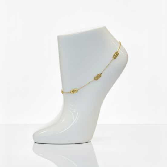 18K Gold Anklet