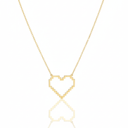 18k Gold Heart Necklace