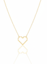 18k Gold Heart Necklace