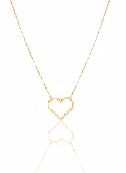 18k Gold Heart Necklace