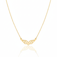 18K Gold Angel Wing Necklace