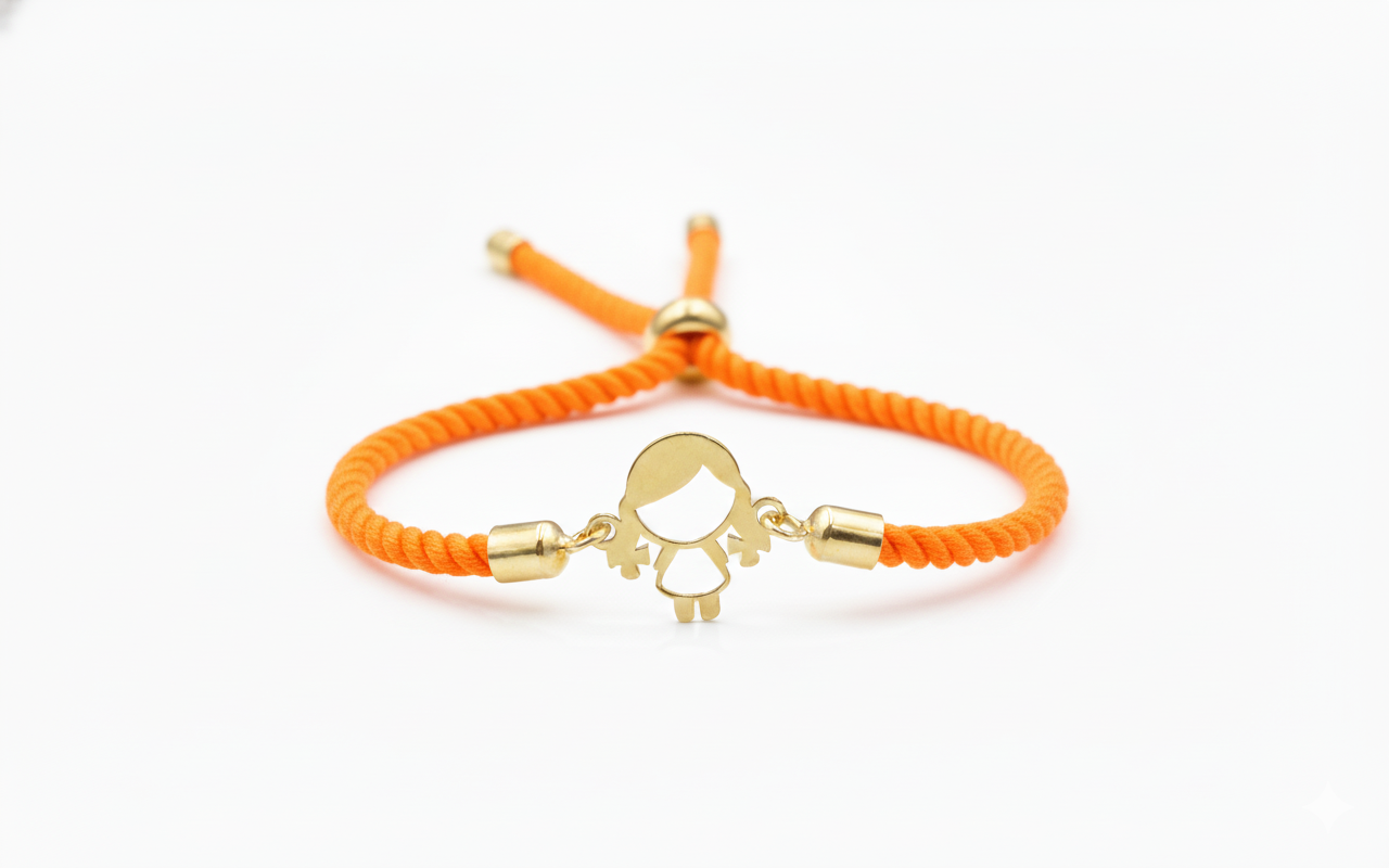 18k Gold Thread Children Bracelet