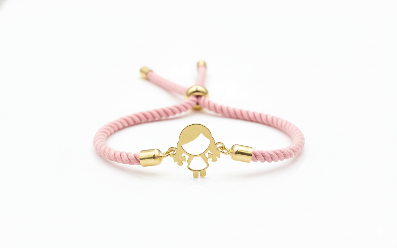 18k Gold Thread Children Bracelet