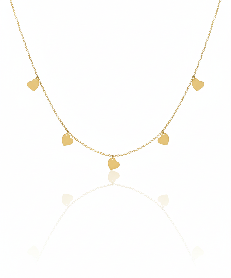 18k Gold Heart Necklace
