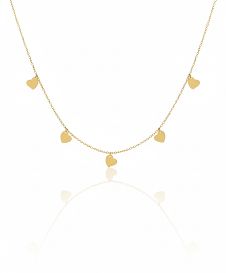 18k Gold Heart Necklace