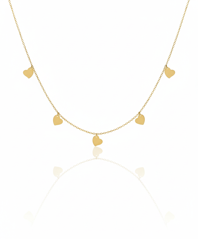 18k Gold Heart Necklace
