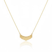 18K Gold Half Set with Modern Bar Design