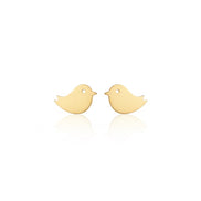 18K Gold Mix Design Stud Earrings – Playful Animal Collection