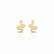 18K Gold Mix Design Stud Earrings – Playful Animal Collection