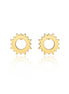 18K Gold Sun Stud Earrings – Radiant Shine in Every Detail 🌞