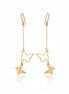18K Gold Butterfly Drop Earrings – Grace in Motion